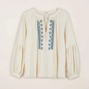 Tassel-Front Blouse