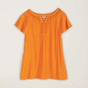 Crochet-Trim Top