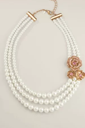 Rose Garden Pearly Necklace