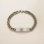 Men’s Stainless Steel Golden Faith Chain Bracelet