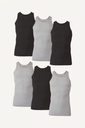 Hanes Ultimate® ComfortSoft Men's Tank Undershirt 6-Pack (7993B6)