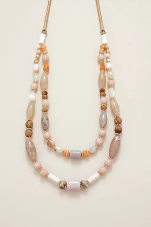 Soft Sands Beaded Necklace