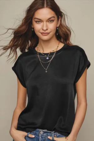 Relaxed Roll Sleeve Top