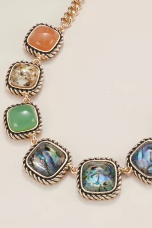 Abalone Gemscape Statement Necklace