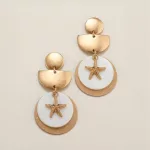 Seaside Starfish Charm Drop Earrings