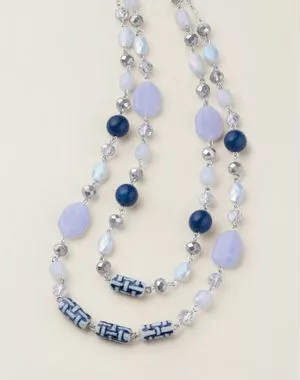Azure Meadow Layered Necklace