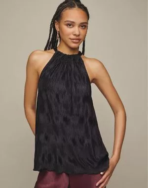 Textured Halter Top