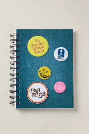 Avon Button Notebook
