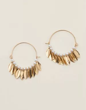 Bloom and Glow Hoop Earrings