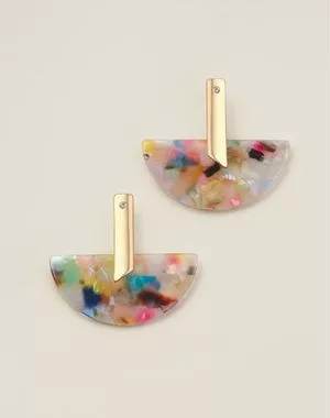 Abstract Arc Statement Earrings