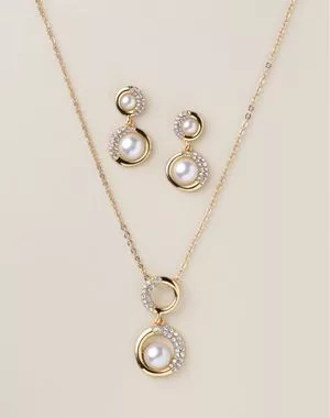 Radiant Pavé Pearly Set