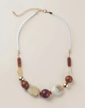 Warm Autumn Beaded Necklace